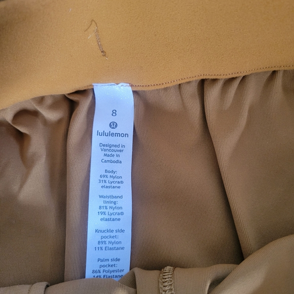 LULULEMON Athletica Keep Moving  Cropped Pants Size 8 - Picture 5 of 10